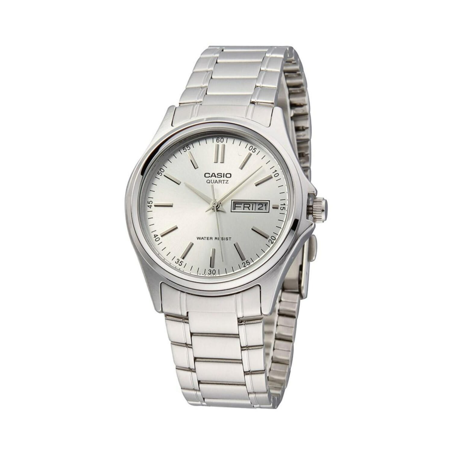 Casio, Analog Stainless Steel, Silver, MTP-1239D-7ADF Watch For Men