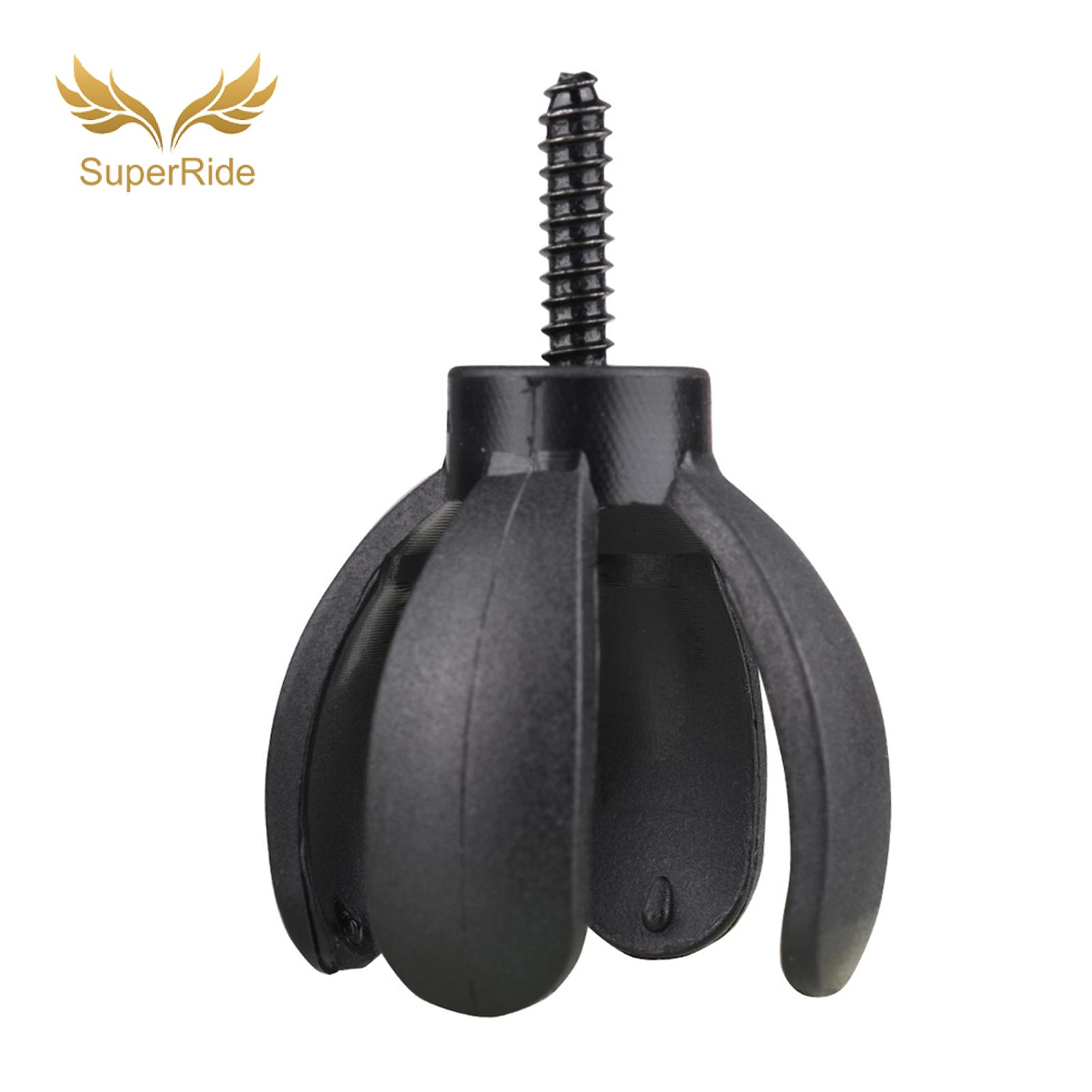 SuperRide Golf Ball Picker Mini Petal Golf Ball Retriever 4-prong Grabber Picker with Putter Grip Screw - Easy Golf Ball Pickup for Convenient