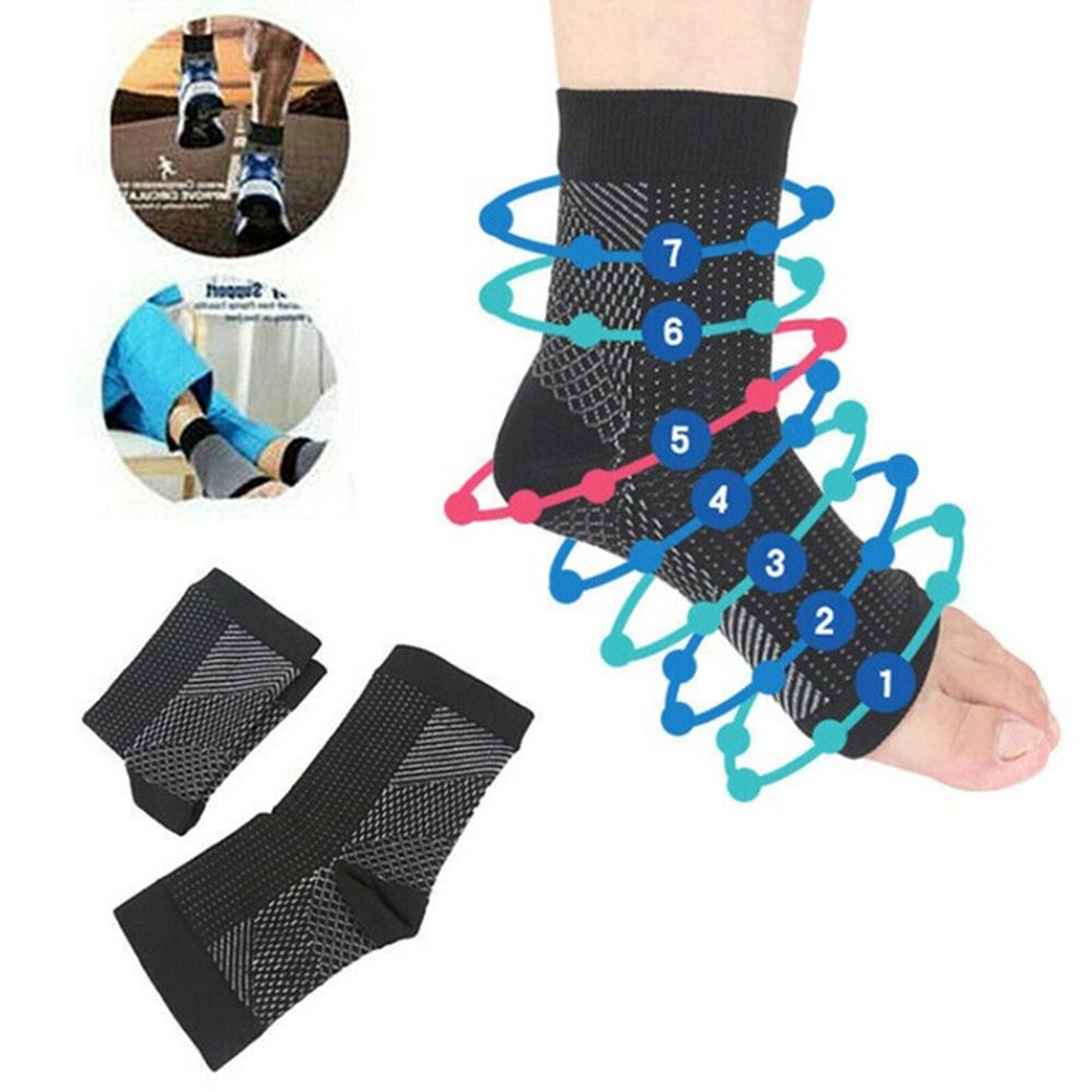 1 Pair Unisex Elastic Anti Fatigue Foot Pain Relief Plantar Fasciitis Compression Socks Foot Socks Foot Arch Support