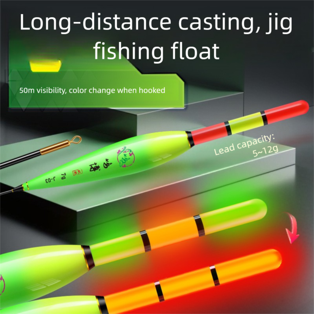 New Nano Electronic Fishing float Slip Drift Tube Indicator Light Float 2 Light Buoy Strike Bobbers Night fishing