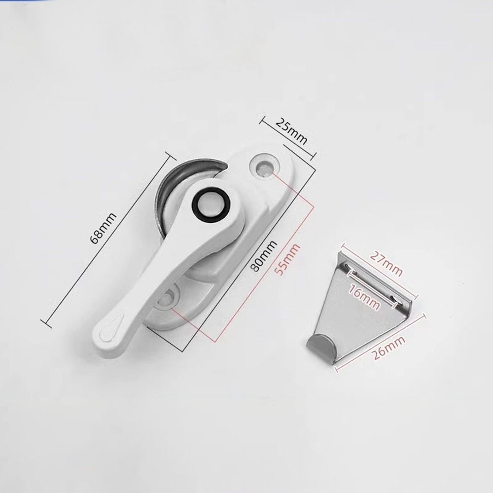 New Aluminum Alloy Window Safety Lock Double-sided Hardware Window Lock Buckle Vintage Anti Wear Sliding Door Lock Door and Window