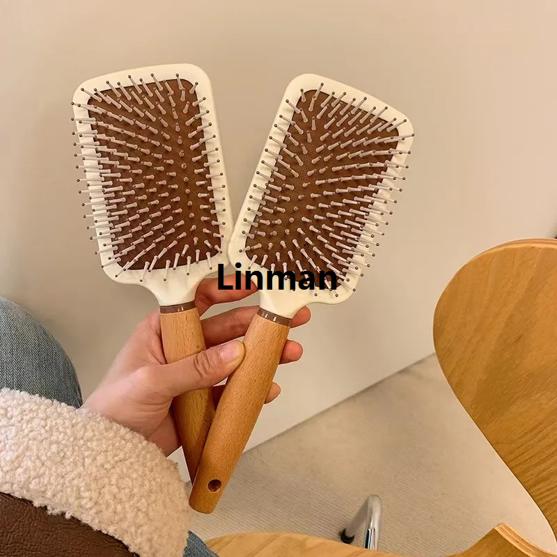 Airbag Comb Wooden Comb Scalp Massage Air Cushion Comb Fluffy Ladies Special Curly Hair Rib Comb Anti-static Modeling