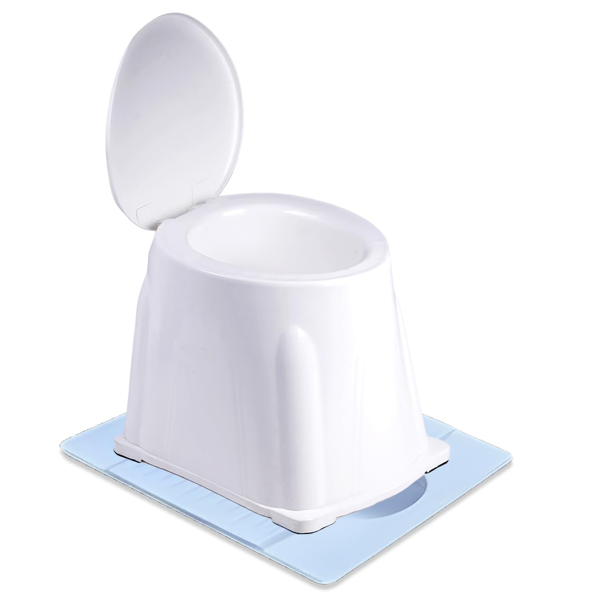 Portable Toilet for Adults, Foldable & Lightweight Commode Chair Stool | Compact Travel Toilet Seat for Elderly, Camping, Outdoor & Home Use