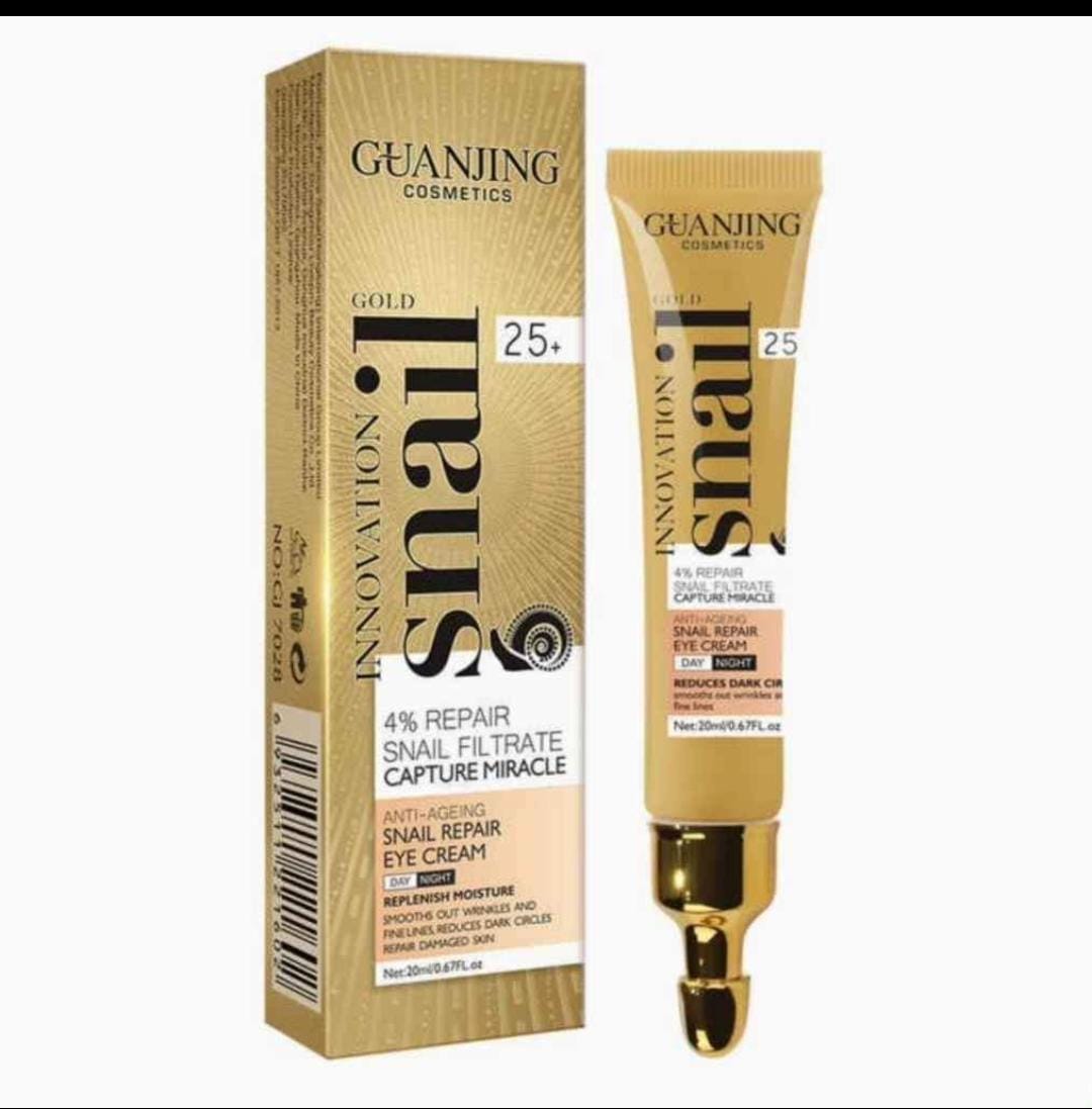 Snail Eye Cream Snail Wrinkle Remover Anti Puffiness Moisturizing Snail Intense Repairing Eye Cream