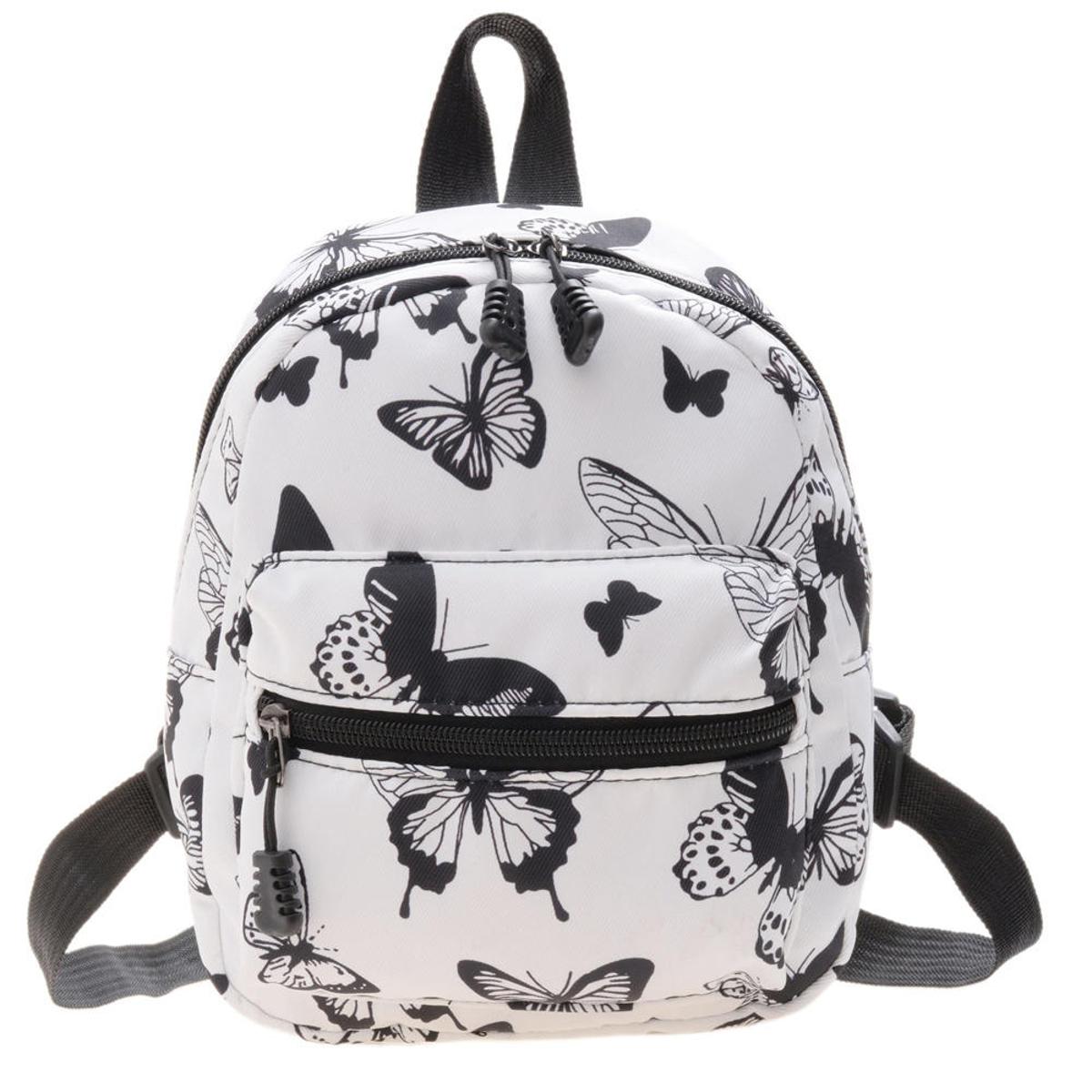 Fashion Women Sweet College style Small School Backpack Travel Rucksack Shoulder Bag Cute Canvas Student Mini School Bag Ladies
