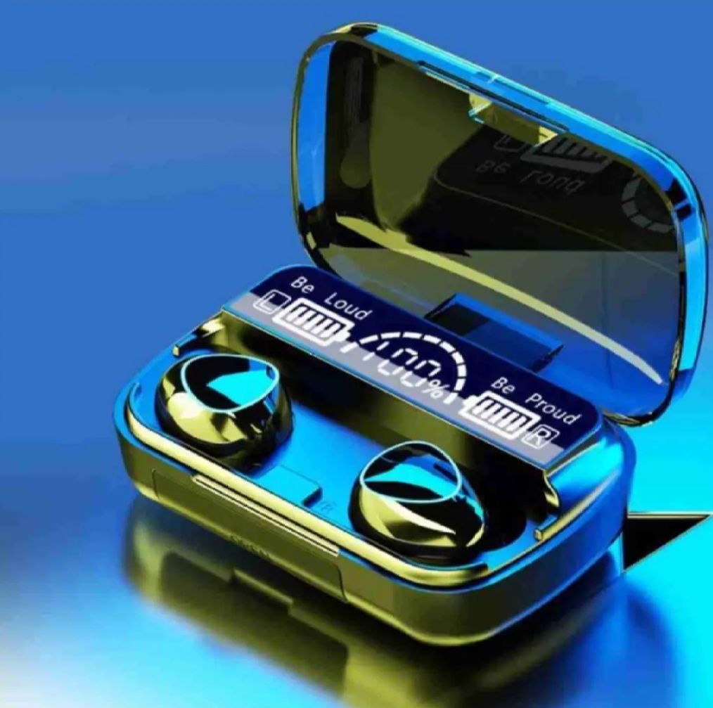 Bluetooth Wireless Earbuds With Mini Power Bank (M10)
