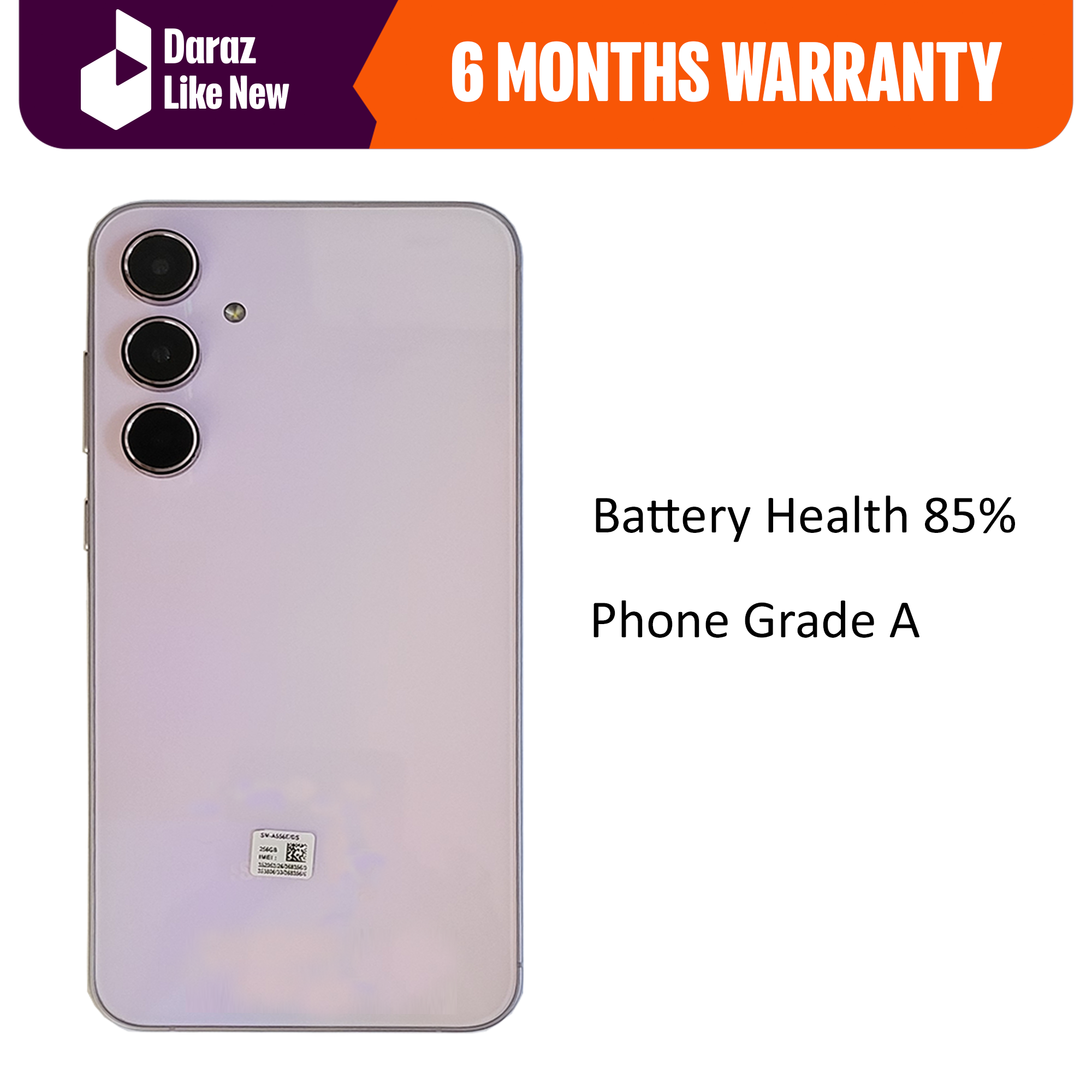 ( Renewed ) Samsung Galaxy A36 - 12/256 GB White - NTA / MDMS Approved