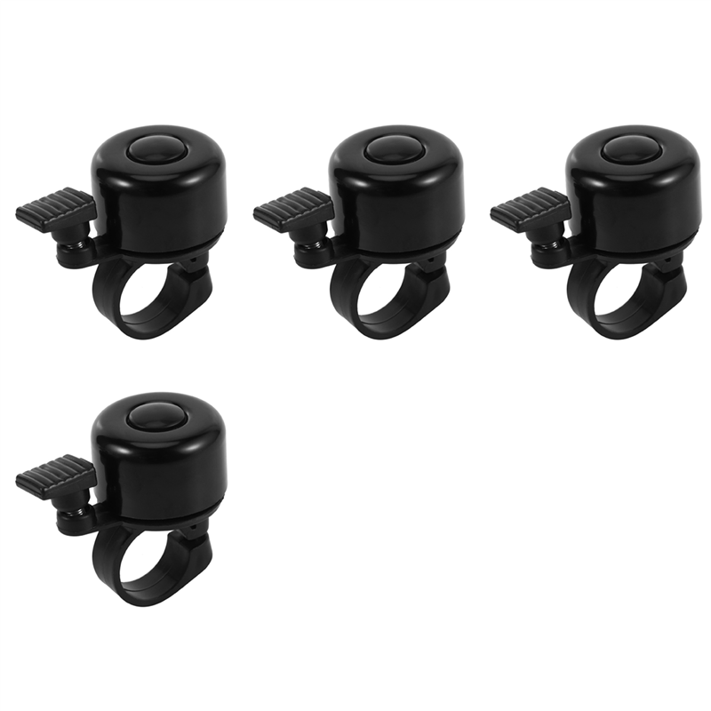 4X Bicycle Bell for Safety Cycling Metal Ring Black Bike Bell Horn Sound Alarm Outdoor Bike Bell Rings Hot