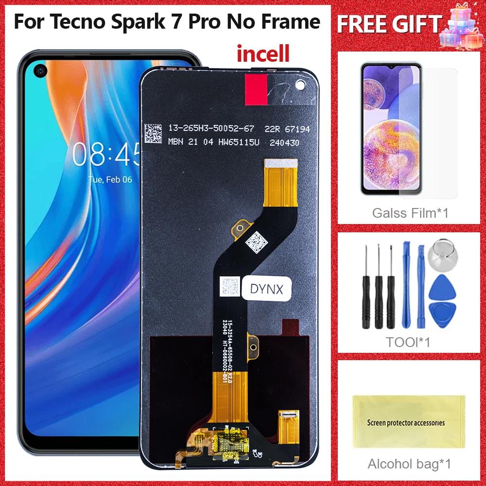 Clearance sale 6.6| LCD For Tecno Spark 7 Pro CG6 CG6j LCD Display Screen Touch Sensor Digitizer Assembly Spark 7PRO Replacement Parts