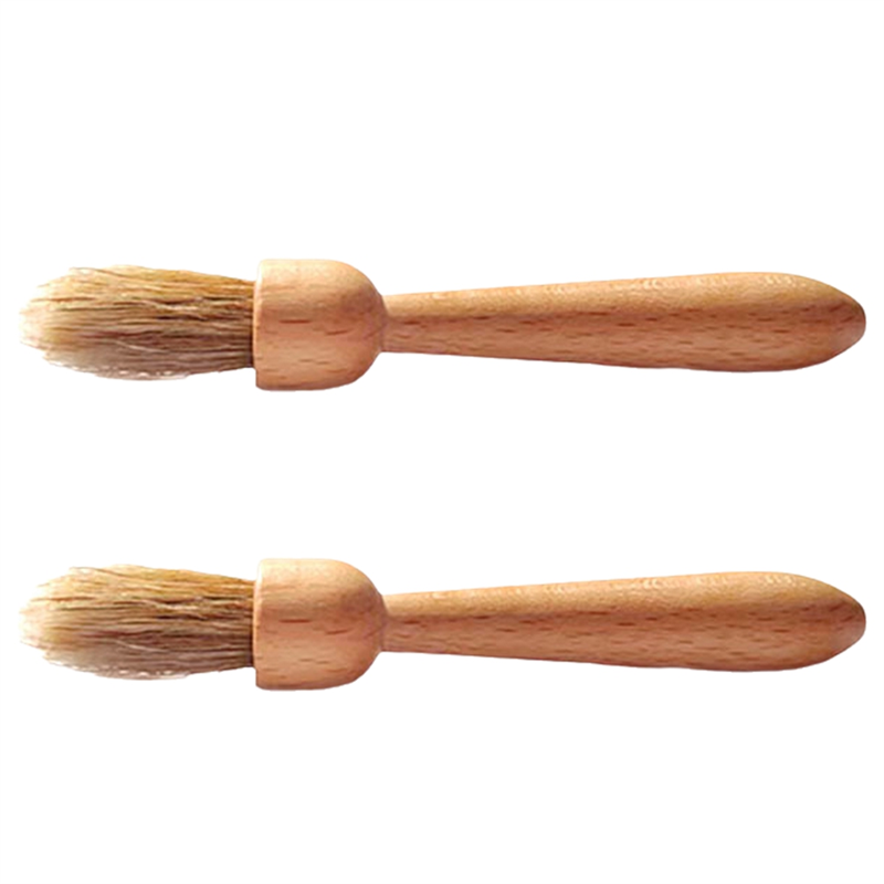 Premium Coffee Grinder Cleaning Brush with Bamboo Wooden Handle for Home Kitchen Use