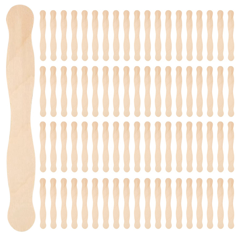 8Inch Fan Handles or Wooden Spatula or Paint Mixing Pack 300 Craft Popsicle Sticks for DIY Crafting Supplies Kit