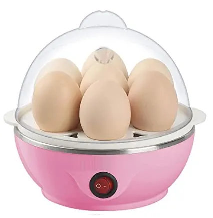 Electric Egg -Boiler/Poacher Cum Food Steamer- Stylish Egg Boiler Cooker ( Boils Potatoes, Eggs And Many More) - Assorted Colors