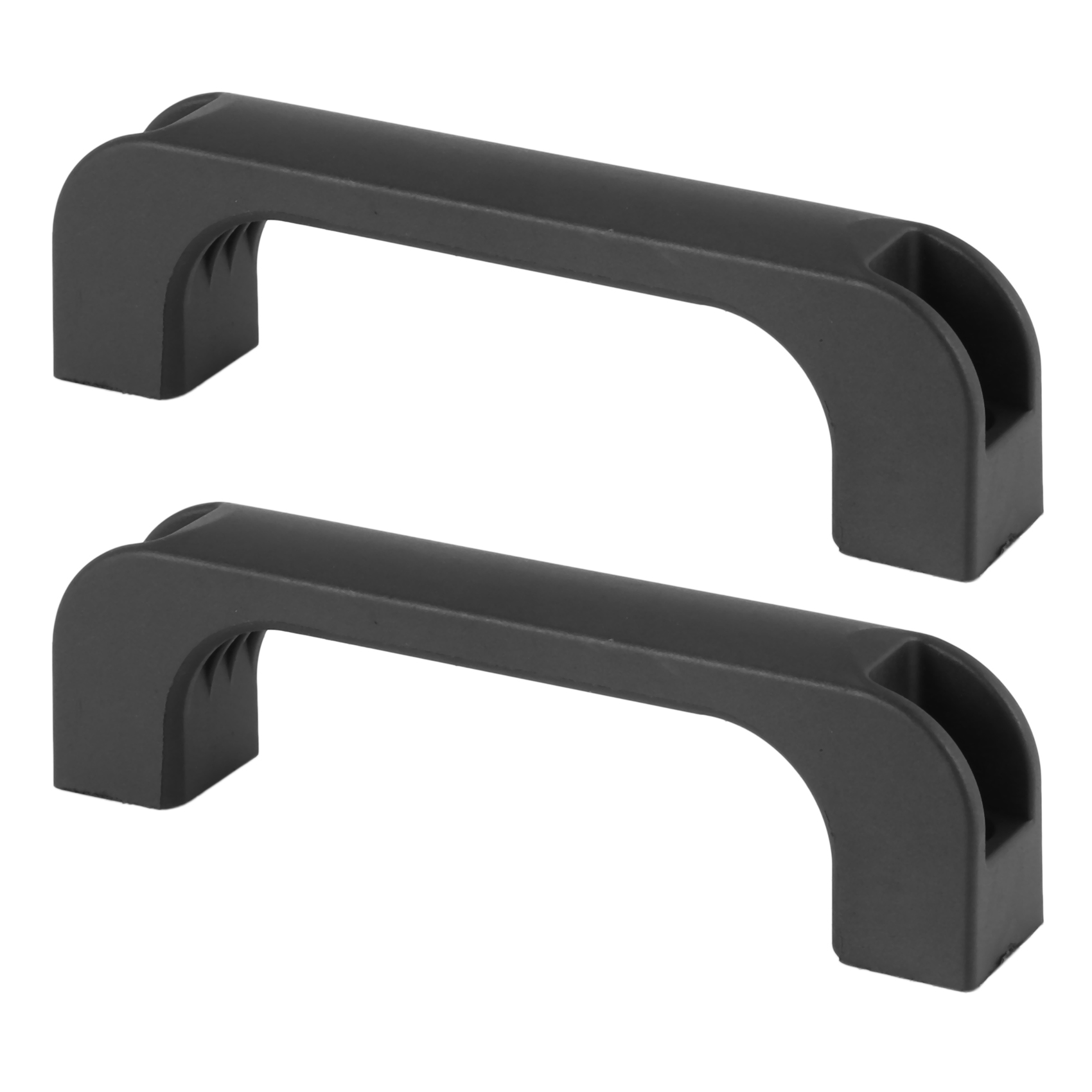 fasdaga 2X Door Cabinet Black Plastic Rectangular Pull Handle 5.2 inch