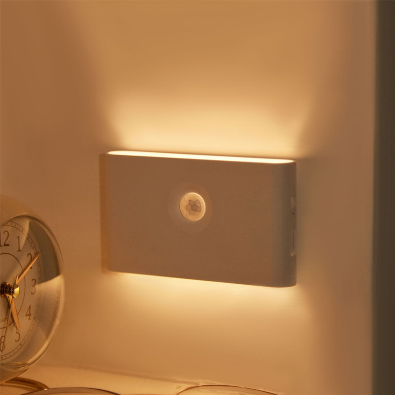 Smart Motion Sensor Night Light - Magnetic Wireless LED Strip Light with 2700K Warm Light, Type-C Rechargeable, PIR Motion Detection for Bedroom, Hallway, Cabinet