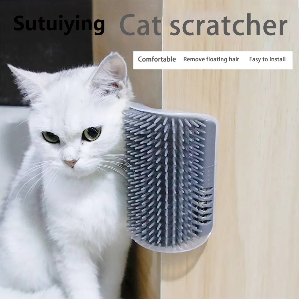 Sutuiying transparent bag Massager for Cats Pet Products Pets Goods Brush Remove Hair Comb Grooming Table Dogs Care Royal Canin Accessories Things Strip