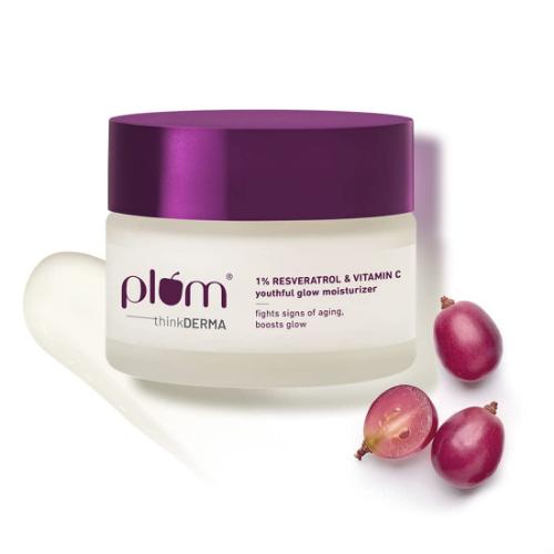 Plum 1% Resveratrol & Vitamin C Youthful Glow Moisturiser 50g