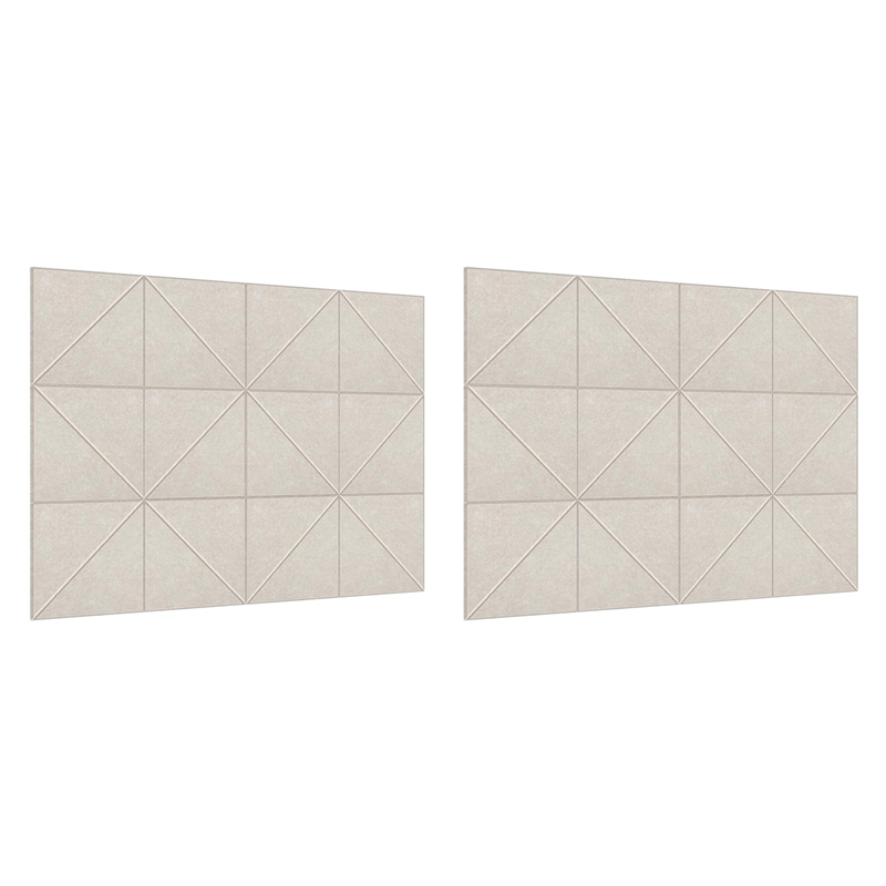 24 Pack Acoustic Panels, 12 X 12Inch Decorative Soundproofing Panels, Wall and Ceiling Acoustical Panels Shallow Camel