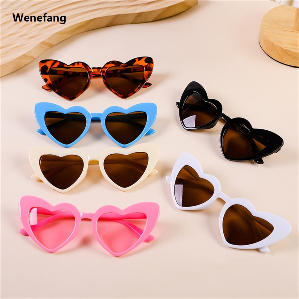 Wenefang Fashion Heart Shaped Children Sunglasses Classic Cute Summer Sunglasses Girls Boys Sun Glasses UV400 Eyewear Baby Shade Glasses