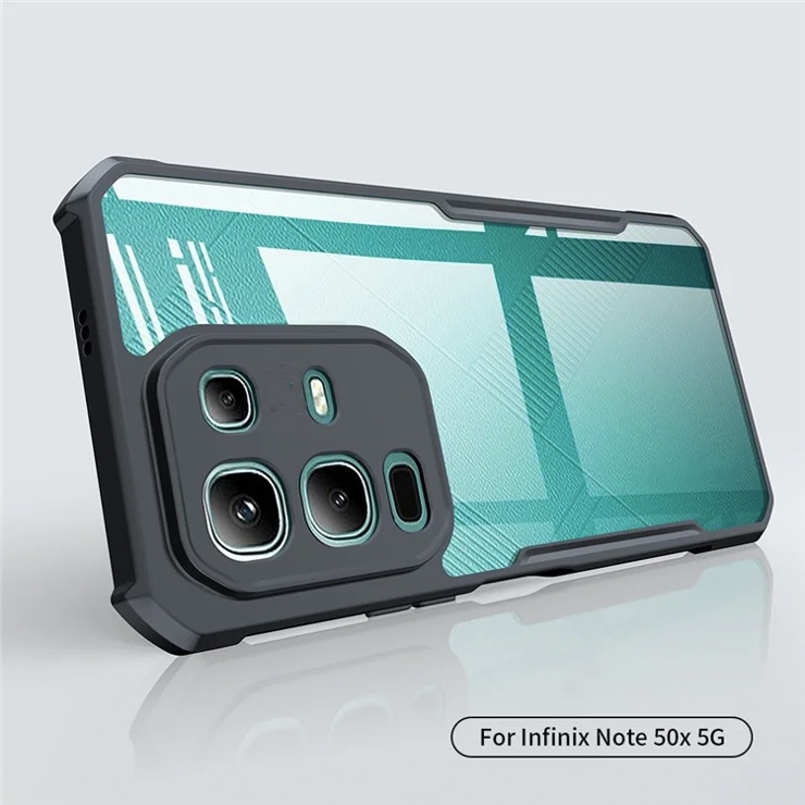 Infinix Note 50x 5G Cover(Flat Display Model) HD Clear Transparent With Bumper Cover Case -Non Yellowing