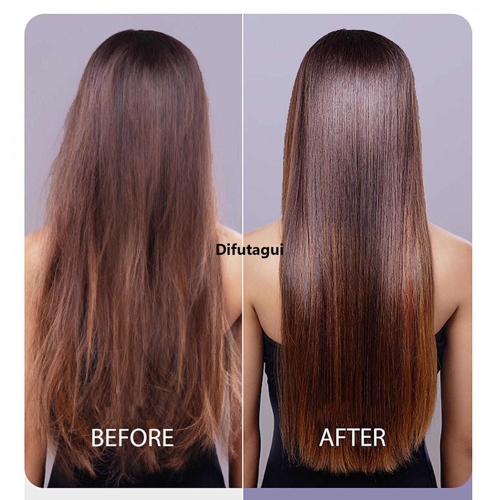 Difutagui Hair Straightening Brush Anti-Scald Rechargeable New Electric Hair Combs Holiday Gift for Women