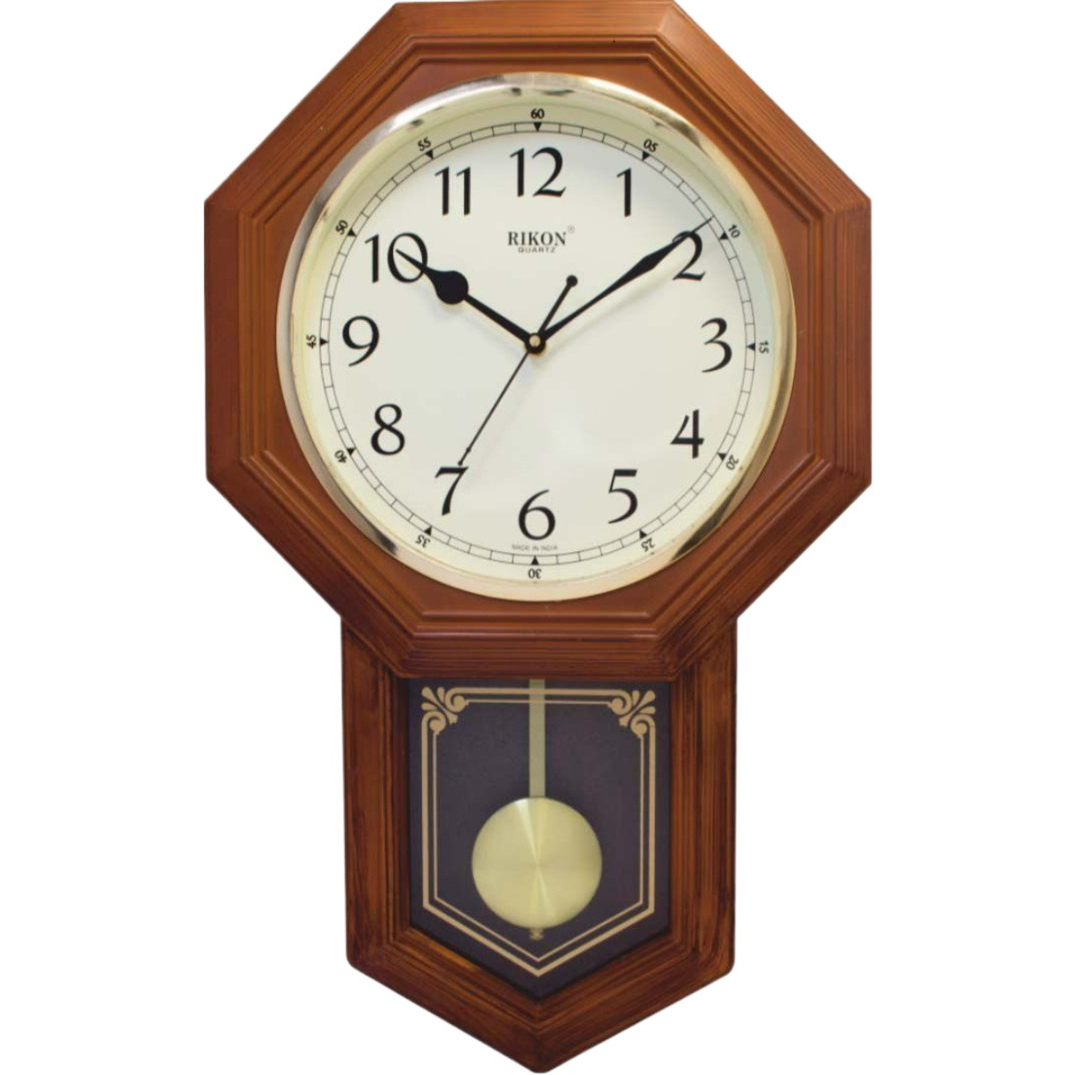 New Attractive Wooden Design Analog RK-29 PND Premium Pendulum Wall Clock, For Office, Size: 515 X 320 Mm