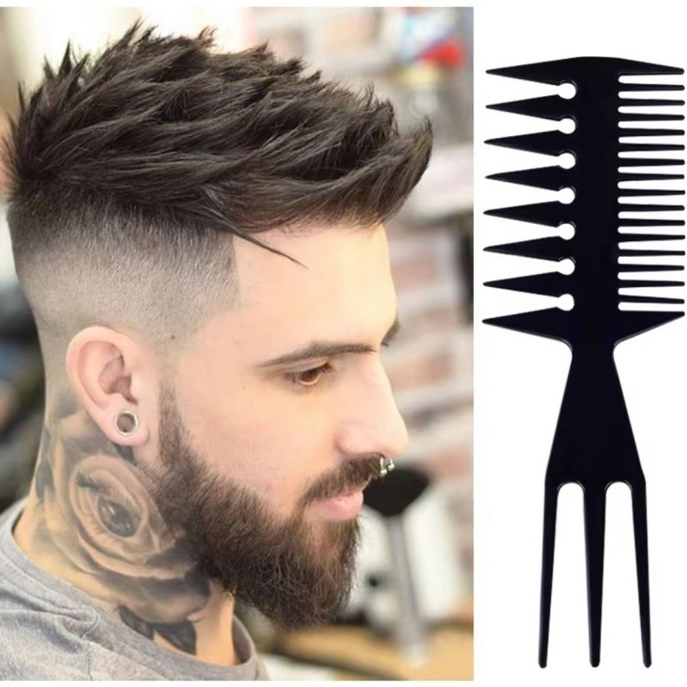 New Double-Sided Anti-Static Hair Comb Plastic Detangling Brush Styling Brush Home Use