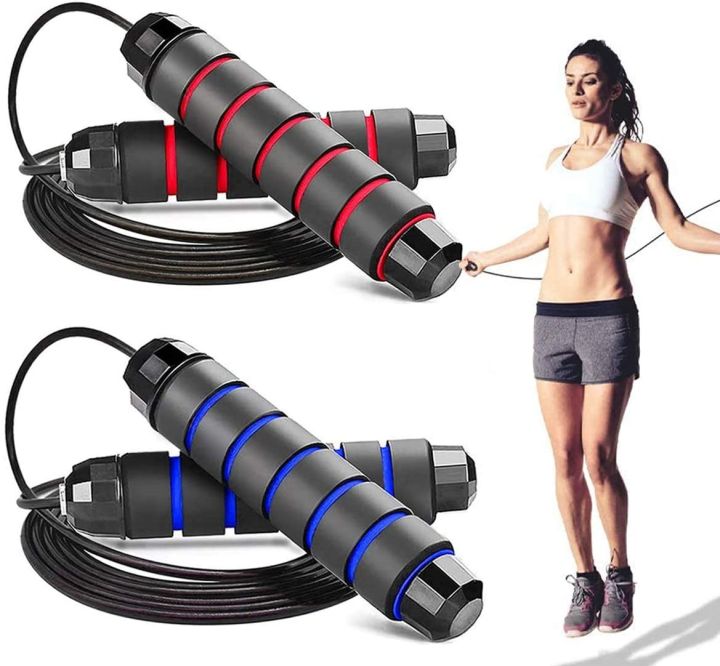 Jump Rope Skipping Rope Adjustable Lightweight Jump Rope with Foam Handle for Exercise