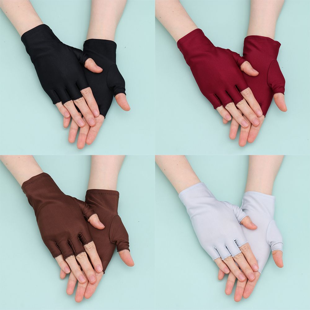 【New release】 Tight Short Thin Half Finger Gloves Summer Mittens Sports/Driving/Biking Sun Protection