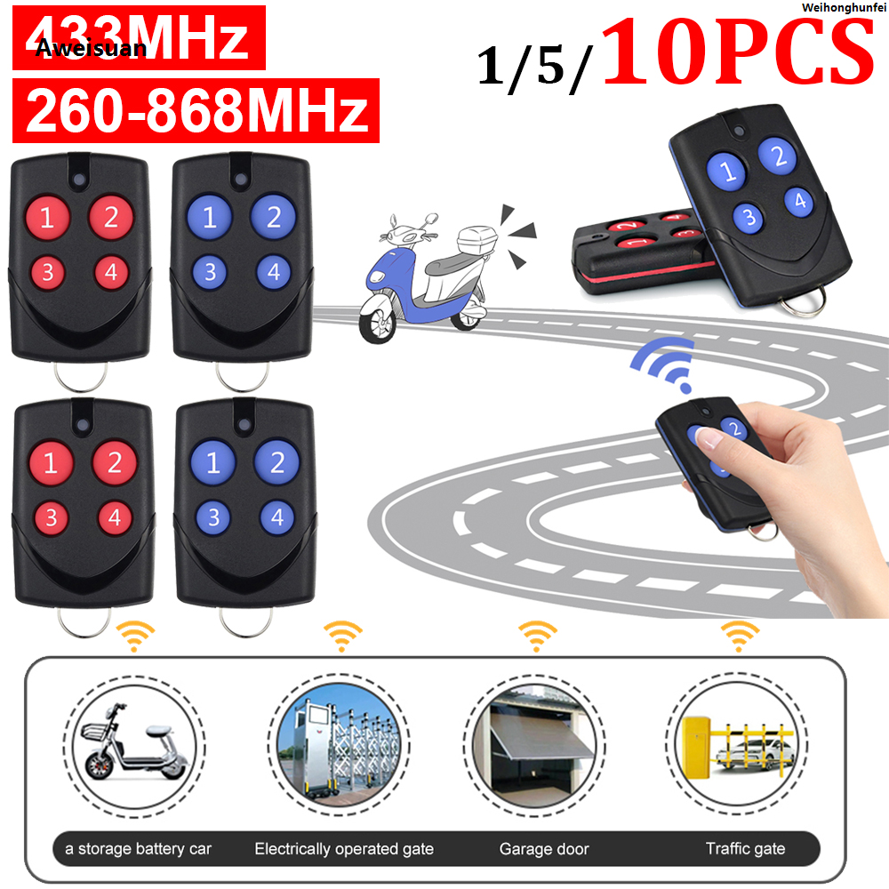 WeihonghunfeiSales promotion Universal Remote Control Copy Duplicator Automatic Cloning 433/868MHz Multifrequency Remote Control for Garage Gate Door Affordable