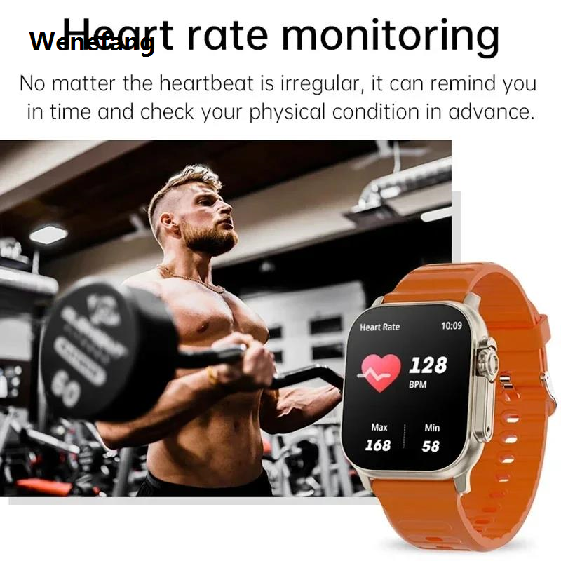 Wenefang New Watch T10 U2 Serie Smart Watch 49mm 2024 NFC Men Women GPS Track High Quality Bluetooth Call BT Music Games Wireless Charging Smartwatch