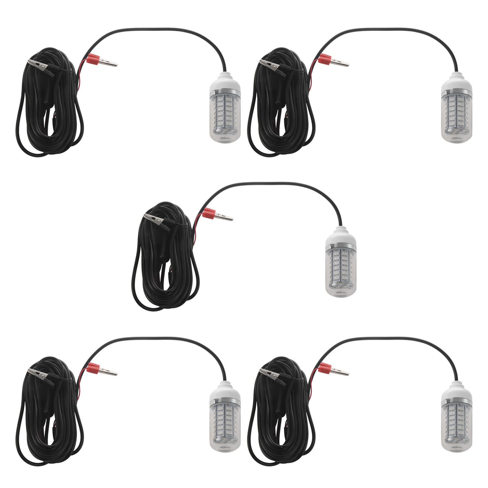 fasdaga 5X 12V Fishing Light Green 108Pcs LED Underwater Fishing Light Lures Fish Finder Lamp Attracts Prawns Squid Krill