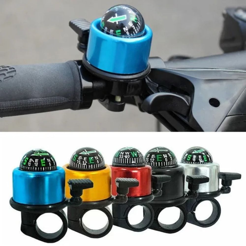 New Aluminum Alloy Compass Horn 5 Colors Ultra-loud Bicycle Bell Mini Ring-down Cycling