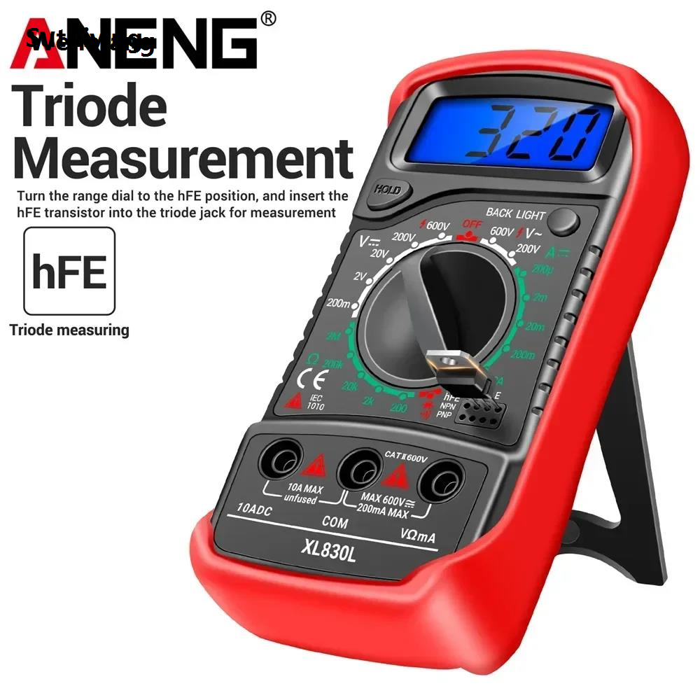 Wenefang Sutuiying ANENG XL830L Digital Multimeter Smart Voltage AC/DC Resistance Hot Fashion Selling Ammeter hFE Triode Ohm NCV Diode Multimetro Tester Meter Tools