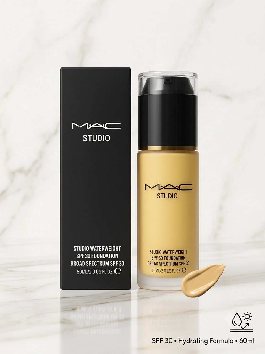 MAC Studio Waterweight SPF 30 Foundation - 60ml Hydrating Liquid Base Makeup