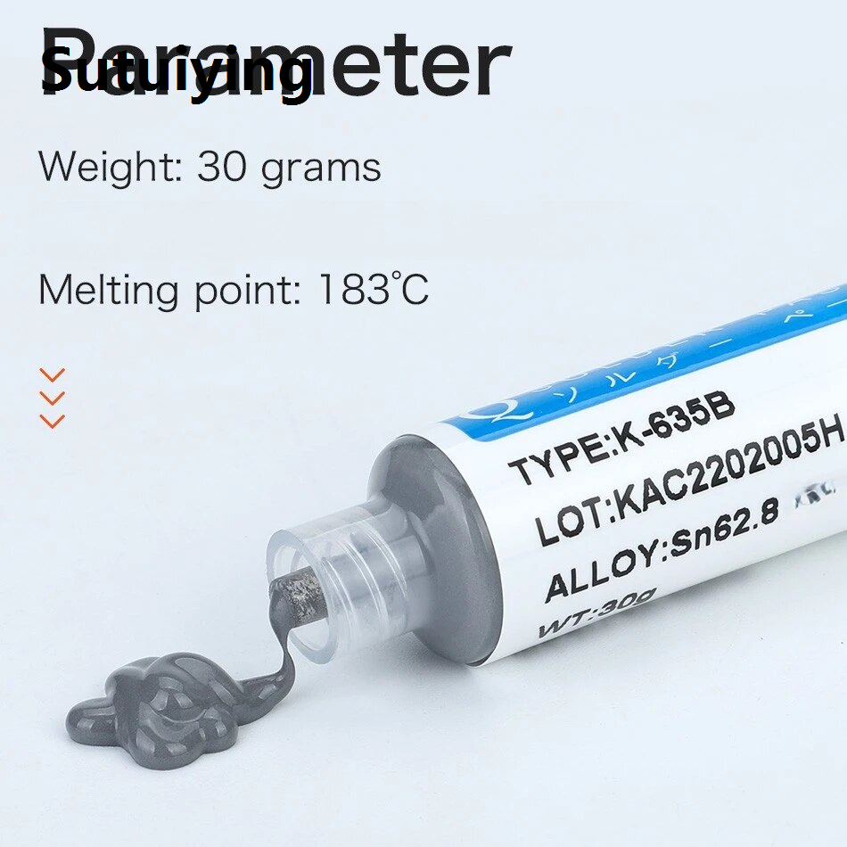 Sutuiying solder paste 1PC 50g Solder Tin Paste Sn42Bi58 Welding Flux Soldering Cream for BGA CPU LED Lead-free Solder Paste Repair Toolhand tools