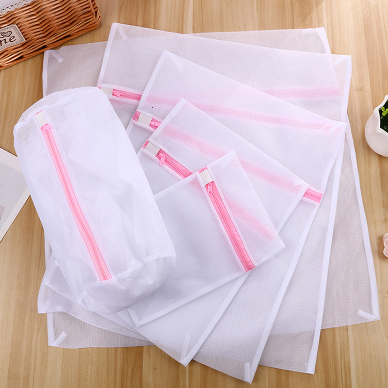 Bag mesh bag MehCloure zipper underwear MachineWahing new clothes washing