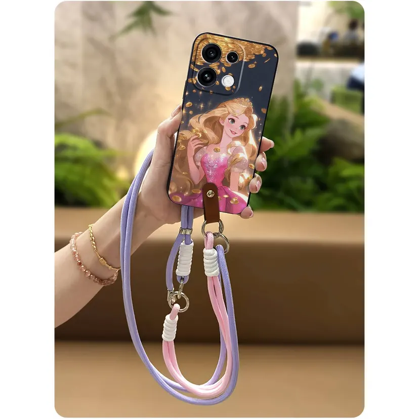 Graffiti Phone Pouch Phone Case For Oppo Reno16 5G China Cute Anti-knock Full wrap TPU Protective flower Shockproof