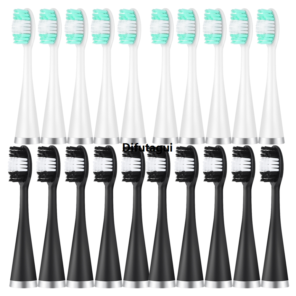 Difutagui 2025 New 10pcs/lot Brush For Ultrasonic Electric Toothbrush Hot Selling Teeth Whitening Calculus Scaler Replacement Brush Heads