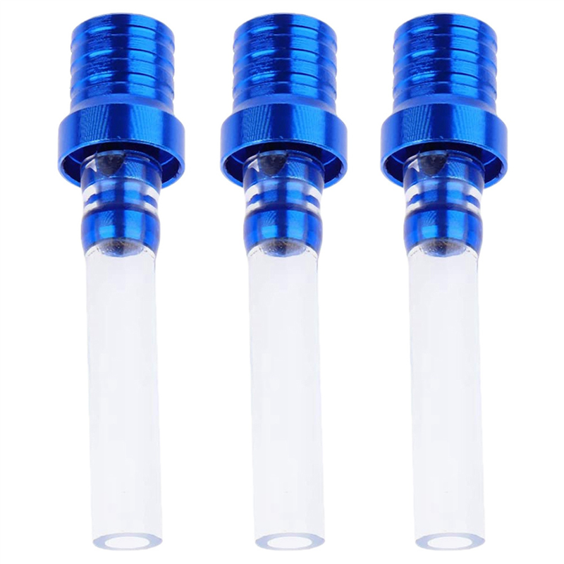 NAMUNY 3X Two-Way Fuel Gas Tank Cap Breather Vent Hose for Motorcycle 50Cc SSR Dirt Quad Bike ATV Quad Universal - Blue