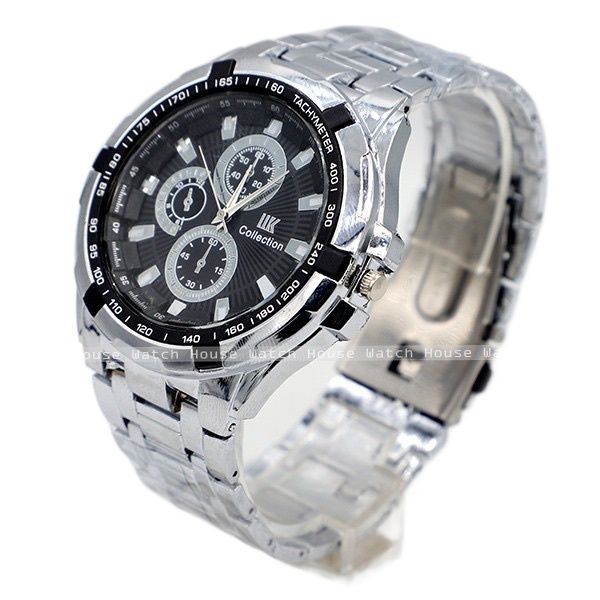 Black Dial Round Shape Watch For Men