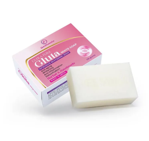 Extra Pure Gluta White Soap by Zuwa Cosmetics Lightening | Whitens | Anti - Ageing | Anti Inflammatory - 135 gm