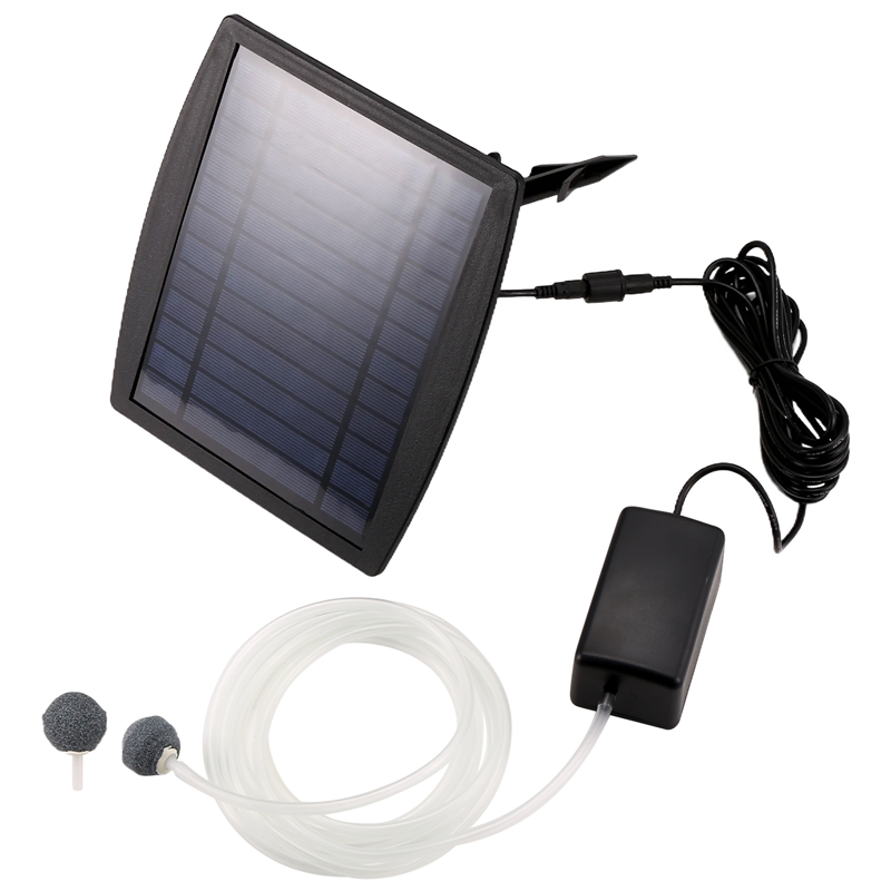 (GGBR)-Aquarium Air Pump Oxygenator, 2.5W Air Pump with 2 Air Bubble Stones, Pond No Noise Aerator for Pond