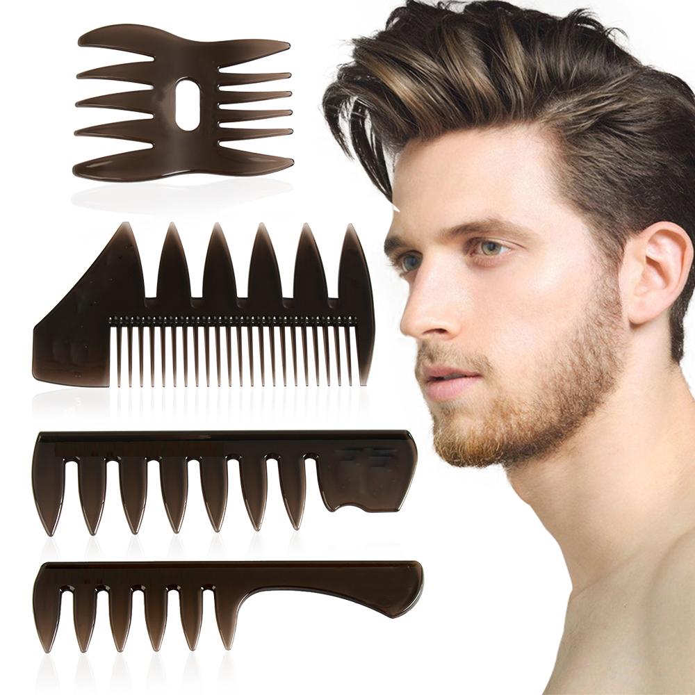 Durable Salon Accessory Beard Styling Wide Teeth Hair Brush Barber Shop Fork Comb
