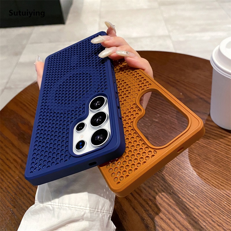 Sutuiying Luxury Heat Dissipation Breathable For Magsafe Case For Samsung S25 Sales promotion S24 S23FE S22 Ultra Plus Magnetic Wireless Charge Hard Cover