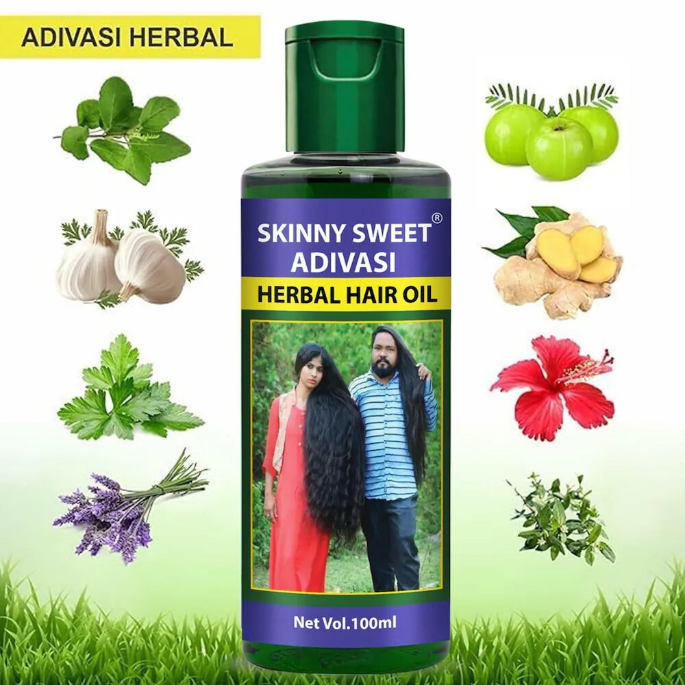 Adivasi Hair Oil - Natural Herbal Hair Growth & Hair Fall Control Oil 250ml Orginal Import form India