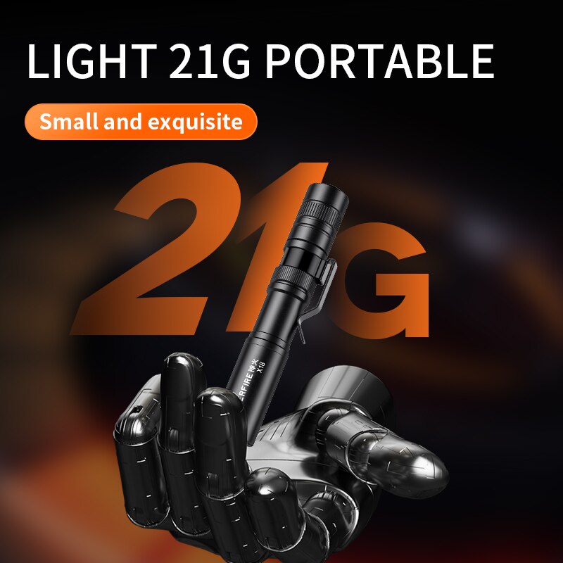 Hot Selling SUPERFIRE X18/L28 Pen Light Mini LED Flashlight Pocket Portable Handheld Torch for Camping Fishing Emergency EDC Lantern