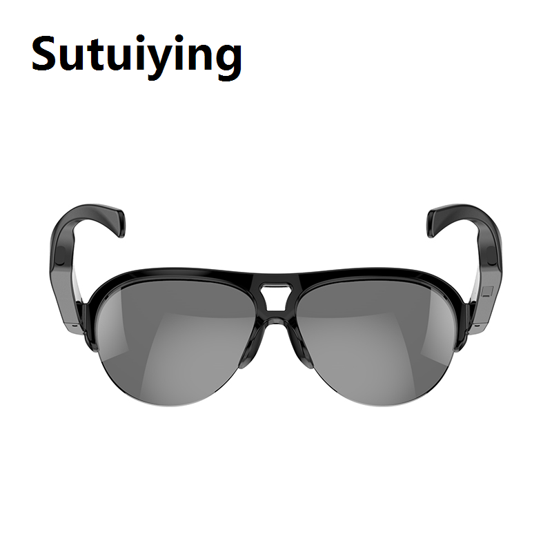 Sutuiying Travel Headset Touch Wireless Blue Machine Anti Blue Light Stereo F08 TWS Smart Glasses Ear Sound Headphones Double Sound Tooth Sunglasses Headphones