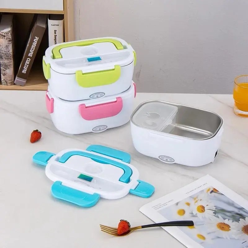 Electric Lunch Box Food Heater for Home and Office with Removable 304 Stainless Steel Storage Container