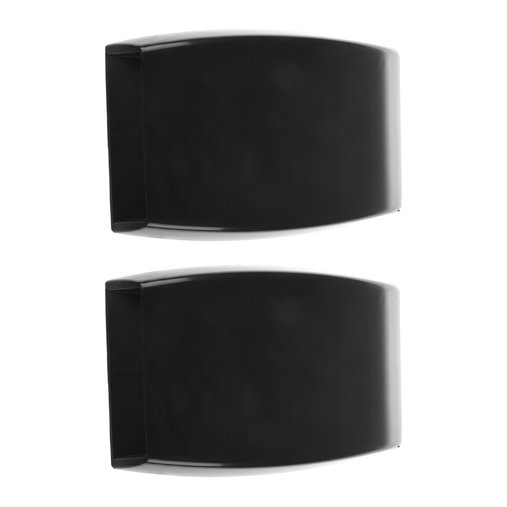 fasdaga 2X Car Hood Scoop Universal Air Flow Vent Black with Mesh