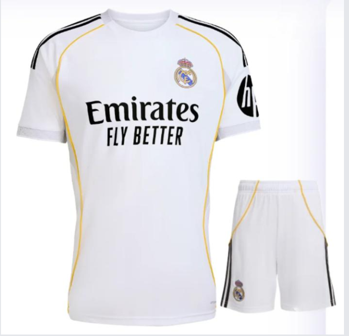 Real Madrid Home Jersey Fitting Design 2024/25Made In Thailand
